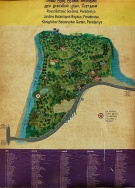 Mapa botanické v Peradeniya Mapa botanické v Peradeniya
