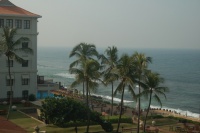 Výhled z pokoje Galle Face hotelu