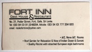 Vizitka Fort Inn Guest House Vizitka Fort Inn Guest House